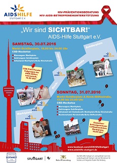 CSD-Präsenz 2016 d. AIDS-Hilfe Stuttgart e.V.