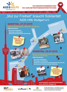 CSD-Präsenz 2019 d. AIDS-Hilfe Stuttgart e.V.