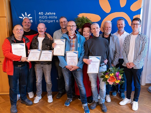 V.l.n.r. Jochen Pohlmann, Bernd Skobowsky, Wilfried Winkler, Ralf Bogen, Manfred Horch, Laura Halding-Hoppenheit, Roland Baur, Andreas Winter, Michael Deobald, Felix Mohrs